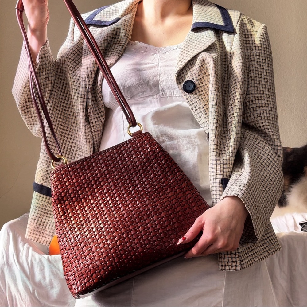 Preston and York Genuine Woven Leather Bag